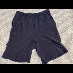 Black Lululemon Pace Breaker Shorts 9” Inseam